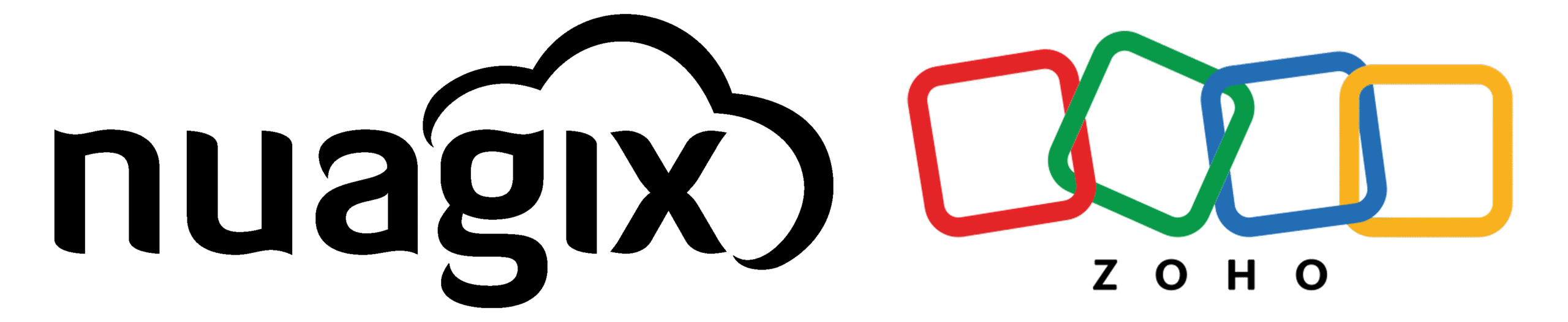 Logo Nuagix et Zoho, partenaire certifié